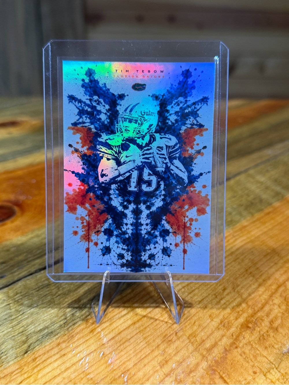 Tim Tebow Florida Gators Rorschach Custom Football Card